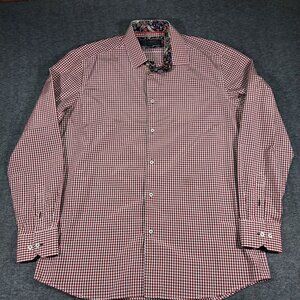 Coogi Classic L Purple Button-Up Long Sleeve Casual Dress Shirt
